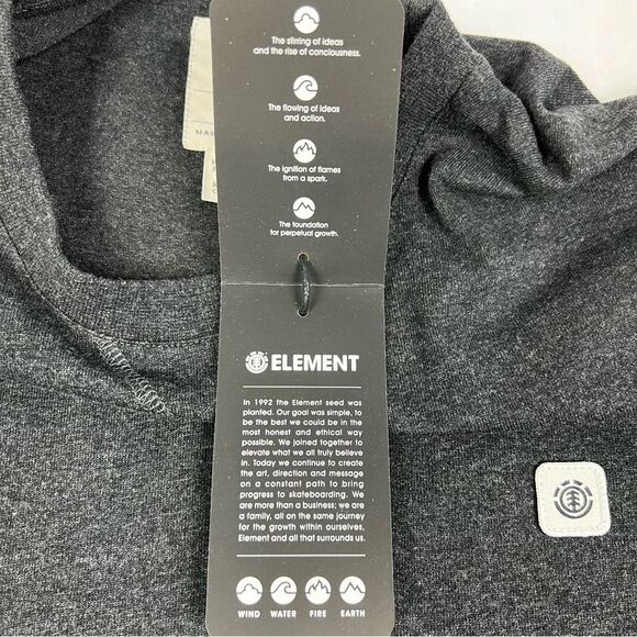 NEW Element Black Nature Never Sleeps Short Sleeve Graphic Tee Men’s Medium - Picture 6 of 8